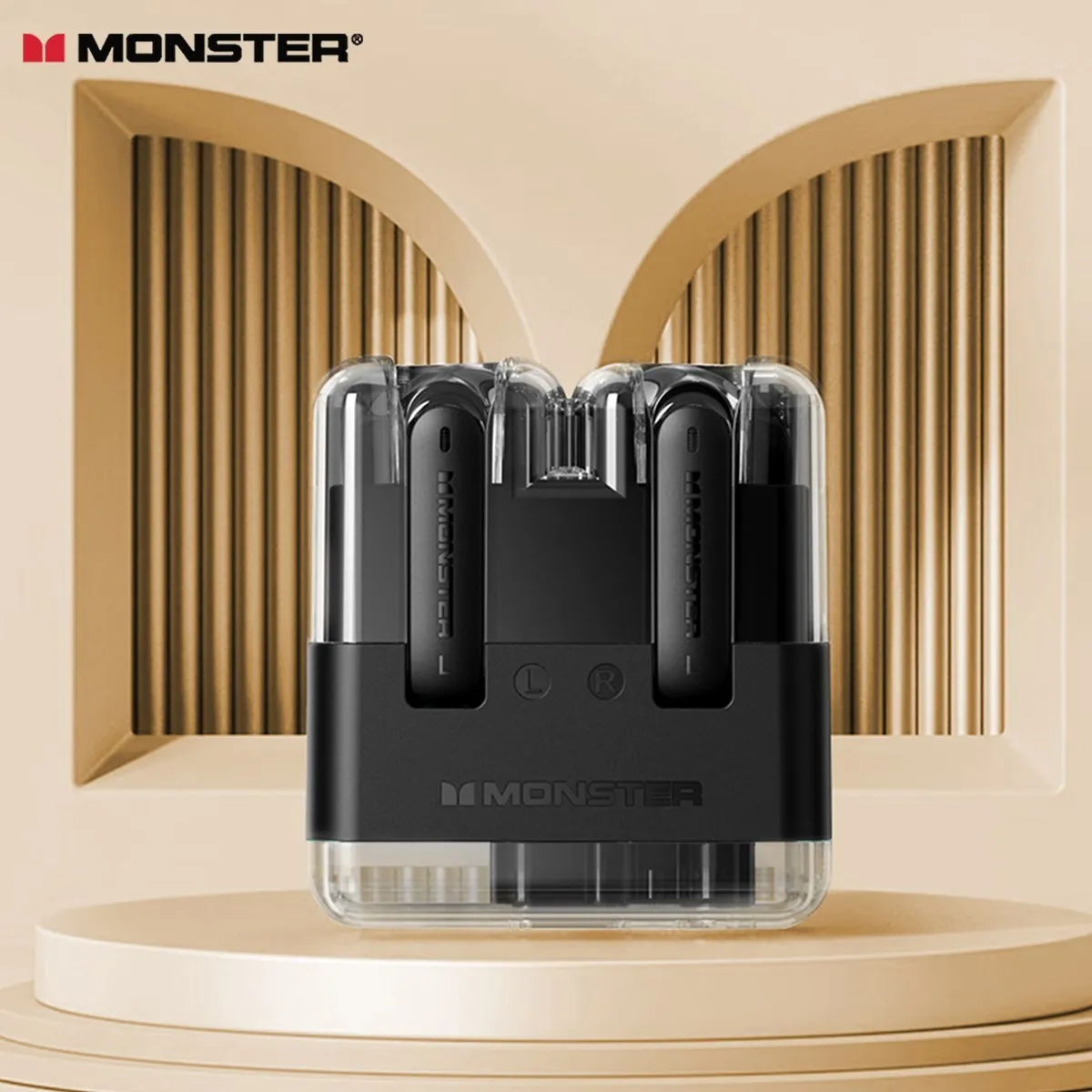 

Original Monster XKT12 Wireless Bluetooth 5.3 Headset TWS Earphones Gaming Noise Reduction Earbuds HIFI Sound Headphones 300mA
