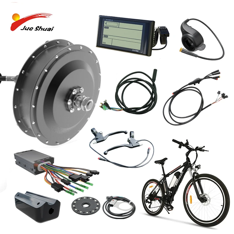 48V350W500WElectricBicycleConversionKitFrontWheelDriveHub