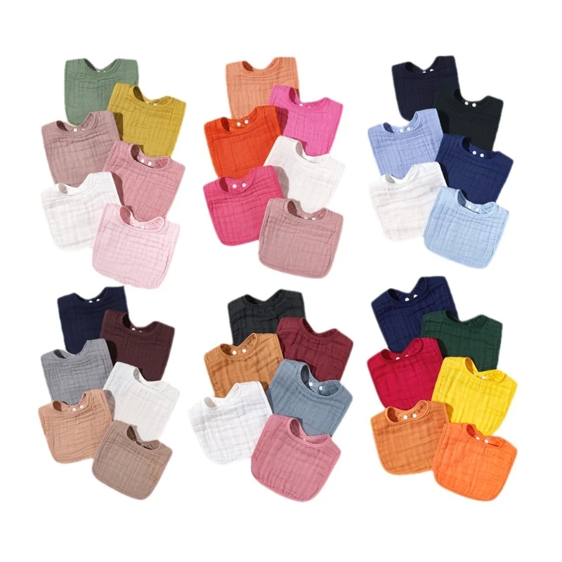 

77HD Baby Bibs Feeding Bibs for Infant Toddlers Newborn Bib Breathable Drooling Apron
