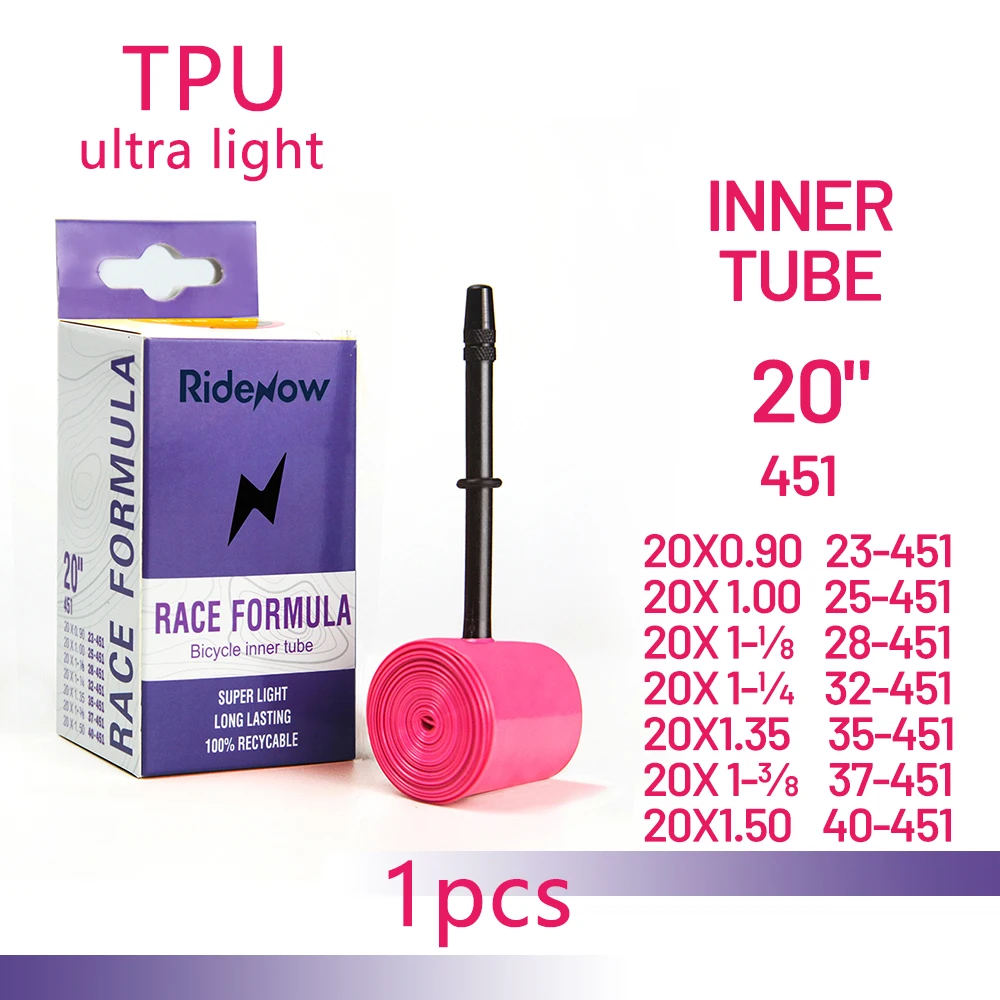 Chambre à Air Vélo Route TPU 700C 23-32C - Valve FV45, 28 G - Rose