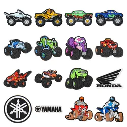 Cool Motorcycle Shoe Charm For Dad Men Women Pvc Accessories Racing Motor Shoe Pins Graden Shoe Accessoires DIY Wristband Decor