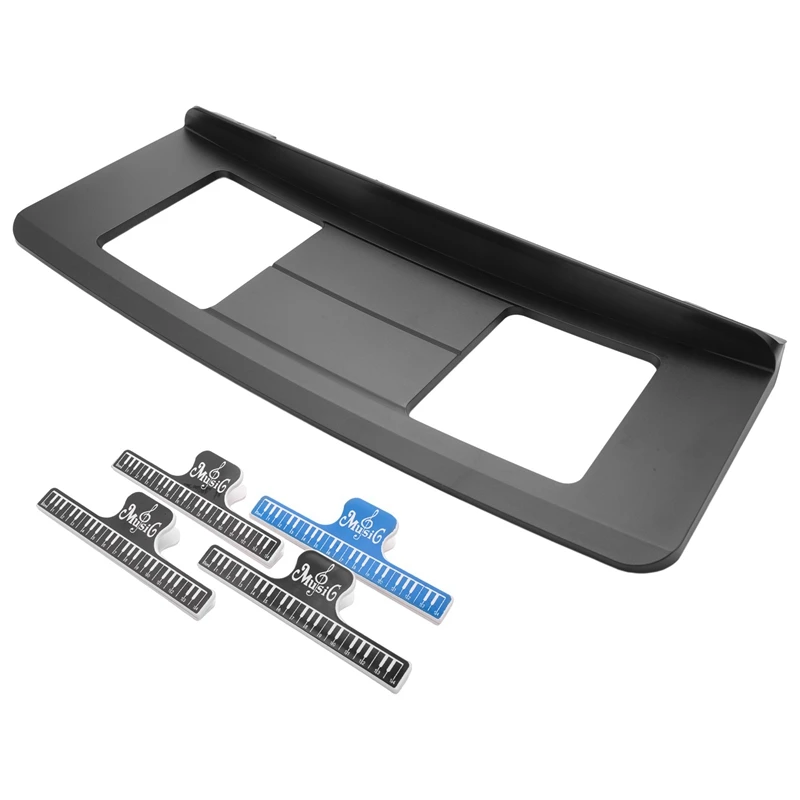 2X Music Stand Compatibile Con Molti Modelli Yamaha Di Tastiera Musicale, Spartiti Per Tastiera Con 8 Clip Musicali