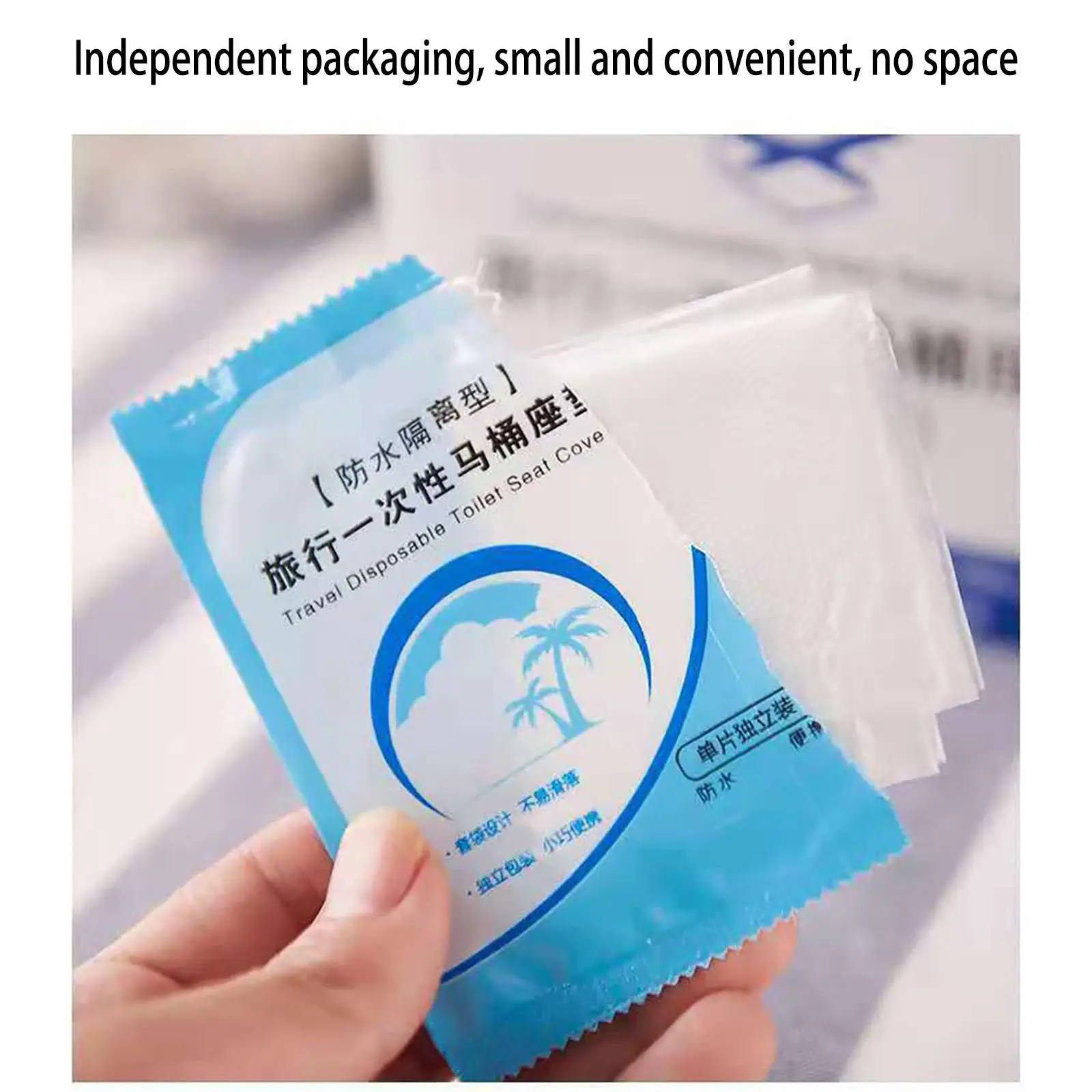 Toilet Seat Cover Portable Disposable Garbage Bag Waterproof Anti-Slip Travel/Camping Bathroom