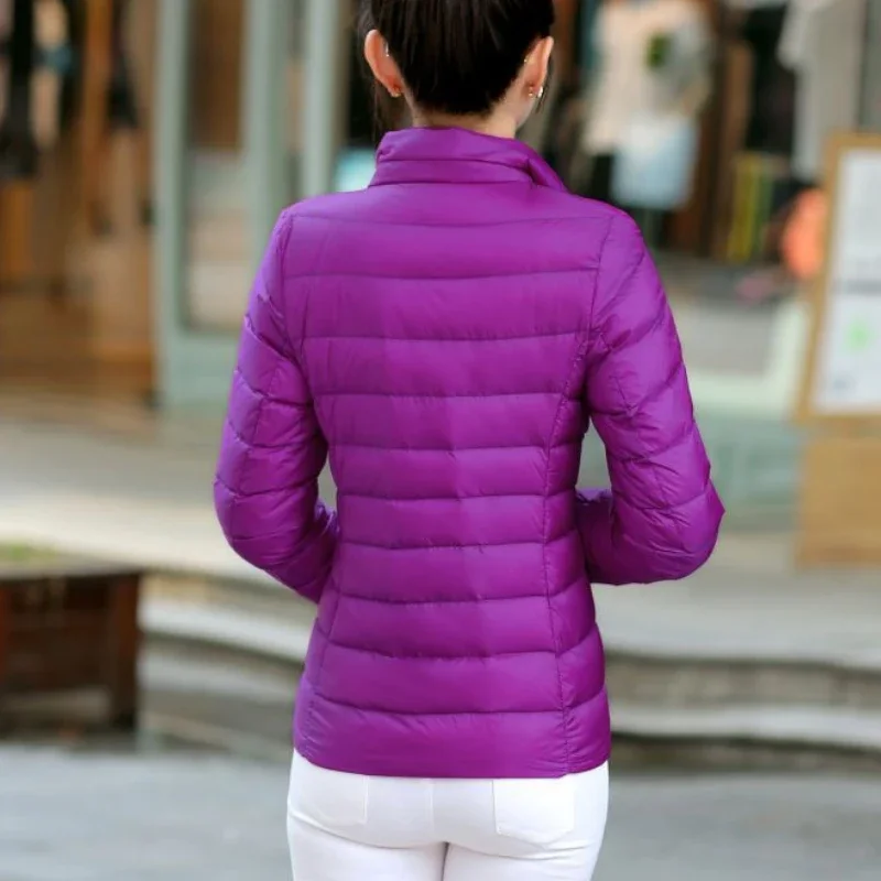 M-5XL Women\'s Autumn Winter Jacket Light Down Jacket Cropped Top Plus Size Parka Warmth Free Shipping Coat Wholesale Korean New