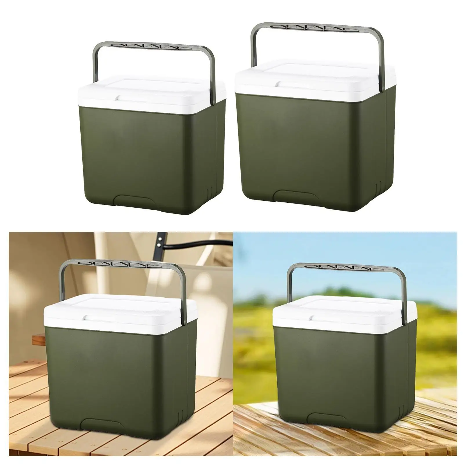 Insulated Cooler Box Hot/Cold Retention Cooler for Outdoor Camping BBQ