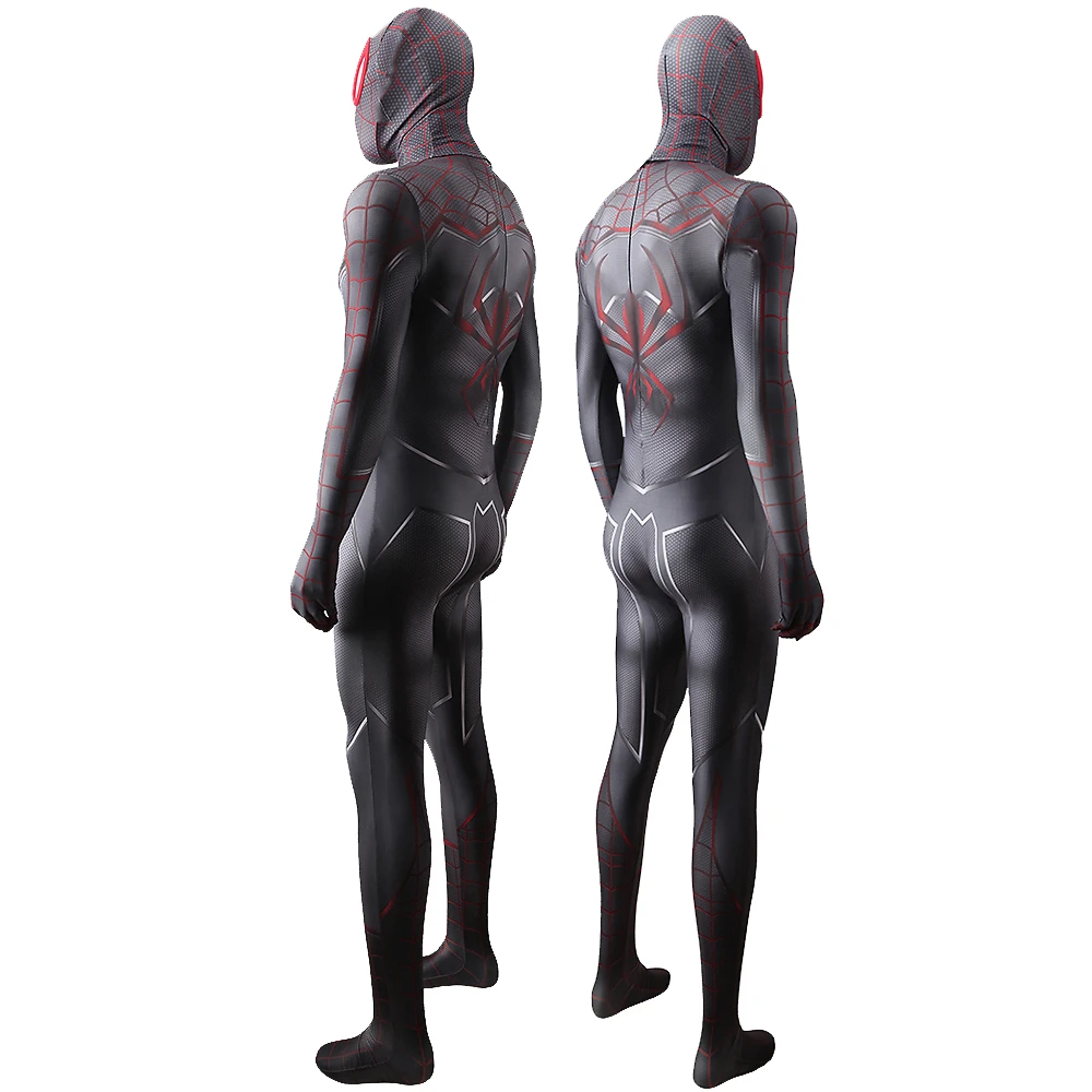Marvel-Inspired Miles Morales Spider-Man: Into the Spider-Verse Spandex Bodysuit for Adults