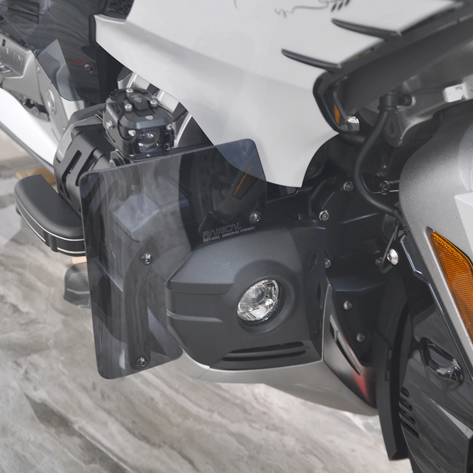 PANICAL Scheinwerfer Luftabweiser Zusatzleuchten Spoilerhalterung Stoßstange Windschutzscheibe für Honda Gold Wing GL1800 F6B 2018-2026 – Detail 10