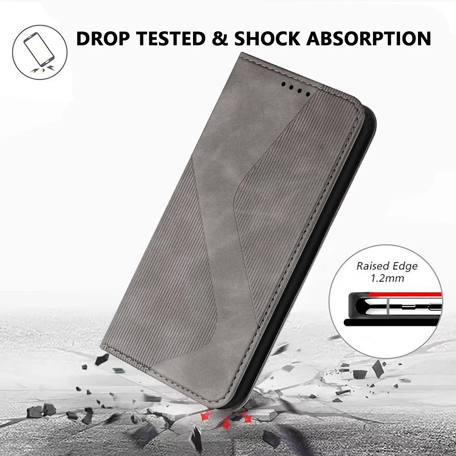 Leather Wallet Flip Case for Motorola Edge 60 Series