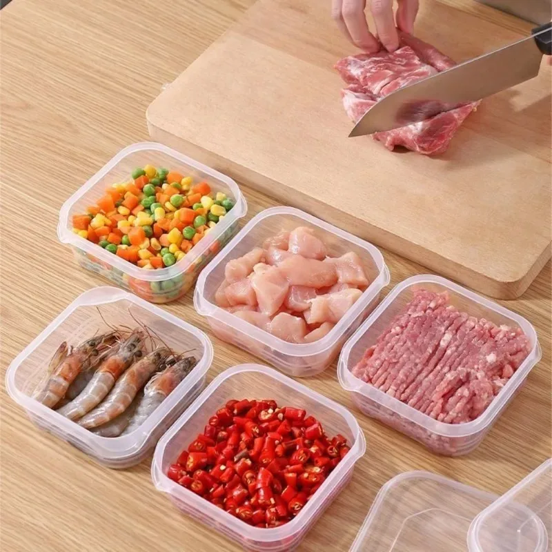 Frozen Meat Preservation Box Refrigerator Food Retain Freshness Transparent Storage Jar Home Kitchen Vegetable Storage Organizer kitchen storage box food storage container food storage box