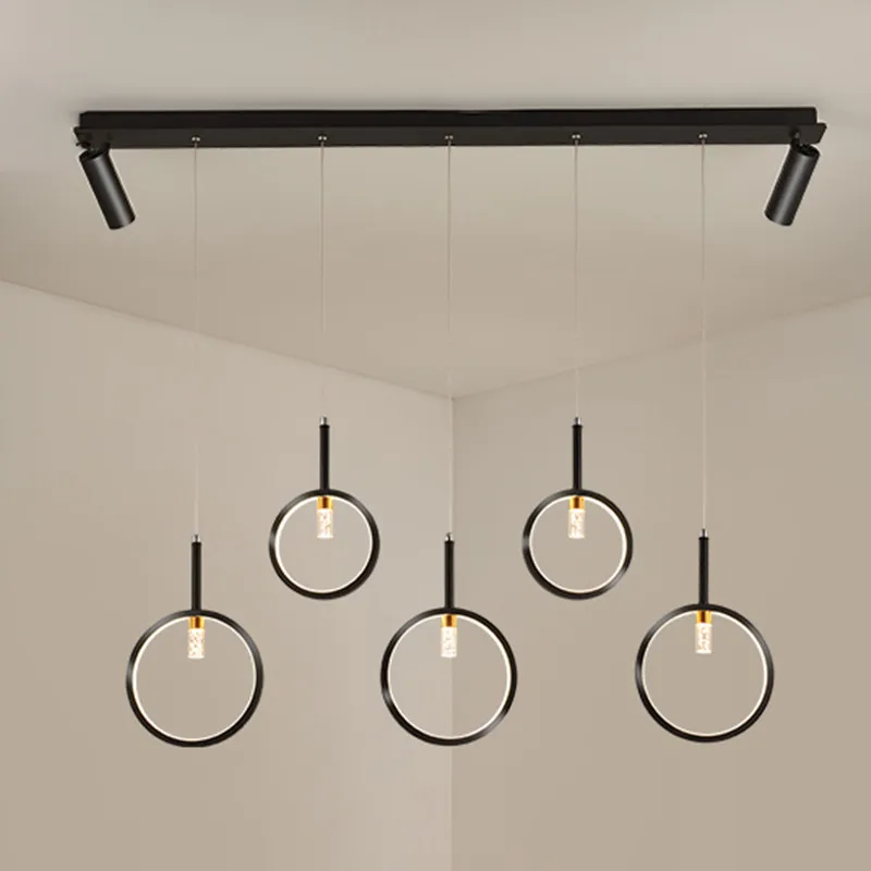 

Modern Living Room Pendant Lights Spotlight Design Dining Room Bedroom Kitchen Ceiling Chandelier Simple Atmosphere Hanging Lamp