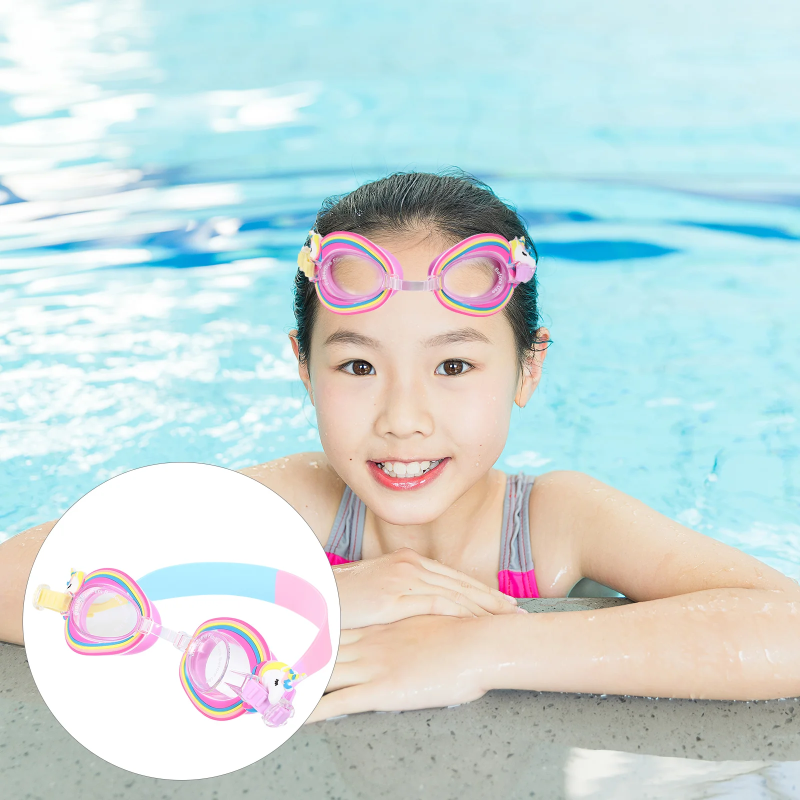 

Goggles Swimming Kids Swim Goggle Glasses Pool Water Anti Fog Toddler Prescription Girls Underwater Unicorn For Child Beach Uv