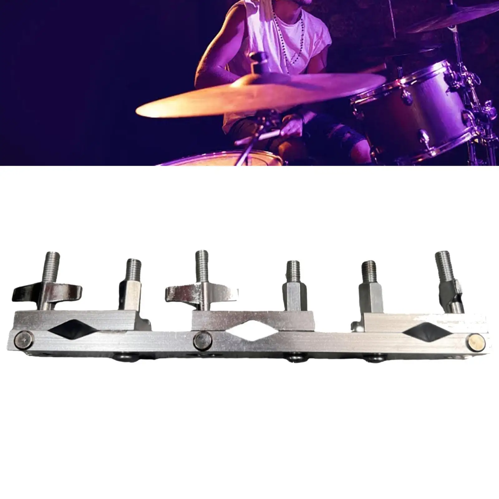 Drum Clamp Multi Clamp Quick Release Easy to Install Cymbal Stand Mount Holder for Drum Cowbell Percussion Instruments Accessory Drum Clamp Multi Clamp Quick Release Easy to Install Cymbal Stand Mount Holder for Drum Cowbell Percussion Instruments Accessory