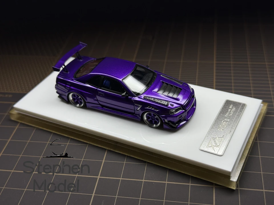 エラー404 1:64 GTR R34 キャンディパープル リョウヘ限定 レジンカー