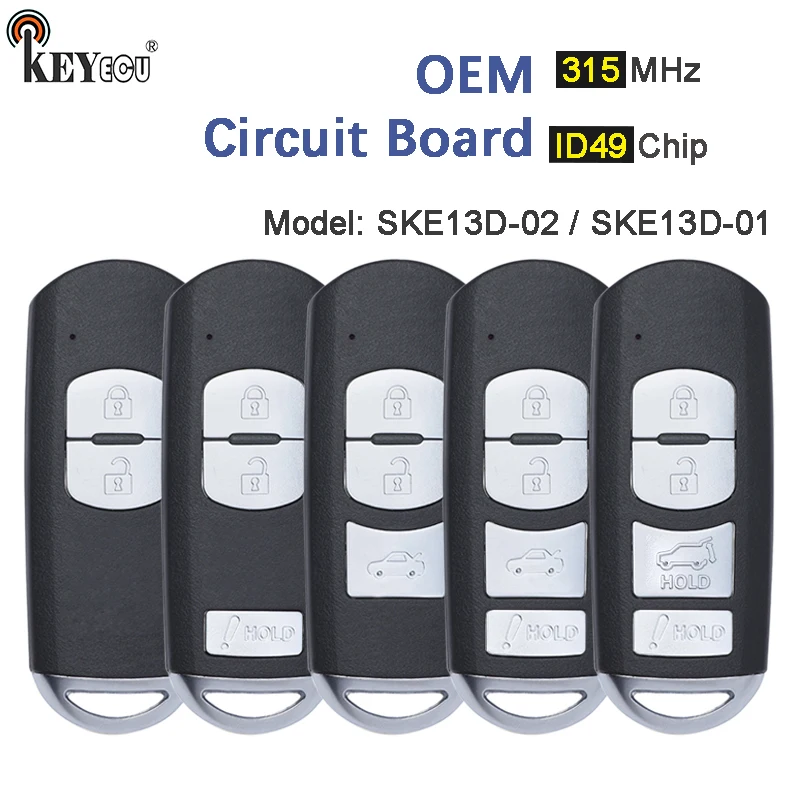 Chip-FCC-di-KEYECU-433MHz-ID49-SKE13E-01-02-sistema-di-Mitsubishi-portachiavi-a-distanza-astuto.jpg Chip FCC di Keyforkess 433MHz ID49: SKE13E-01 / 02 (sistema di Mitsubishi) portachiavi a distanza astuto dell'automobile del bottone 3 per il CX-7 CX-5 di Mazda 6 CX-3 - Chip FCC di KEYECU 433MHz ID49 SKE13E 01 02 sistema di Mitsubishi portachiavi a distanza astuto