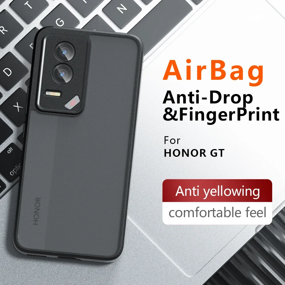 Shockproof Frosted Matte Anti-Fingerprint Transparent Case