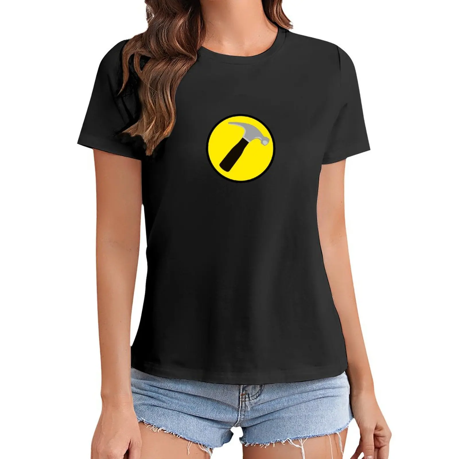 

Captain Hammer (outlined) T-Shirt funny cute clothes Women t-shirts
