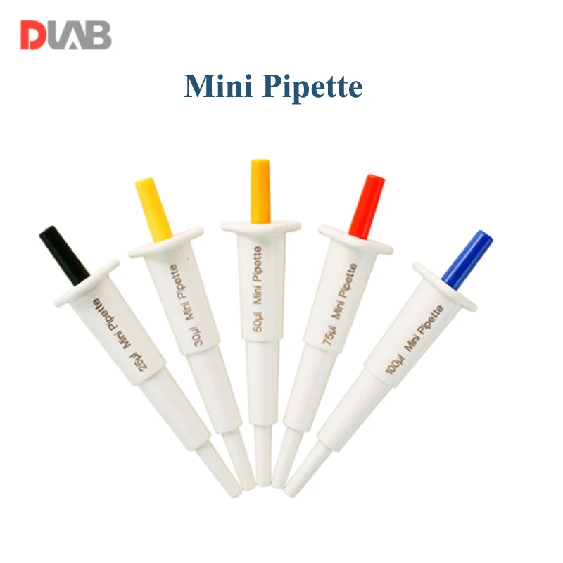 

DLAB Mini Pipette Manual Single-channel Small Micropipette Sampler Dispenser 7 Colors Available 25-200ul
