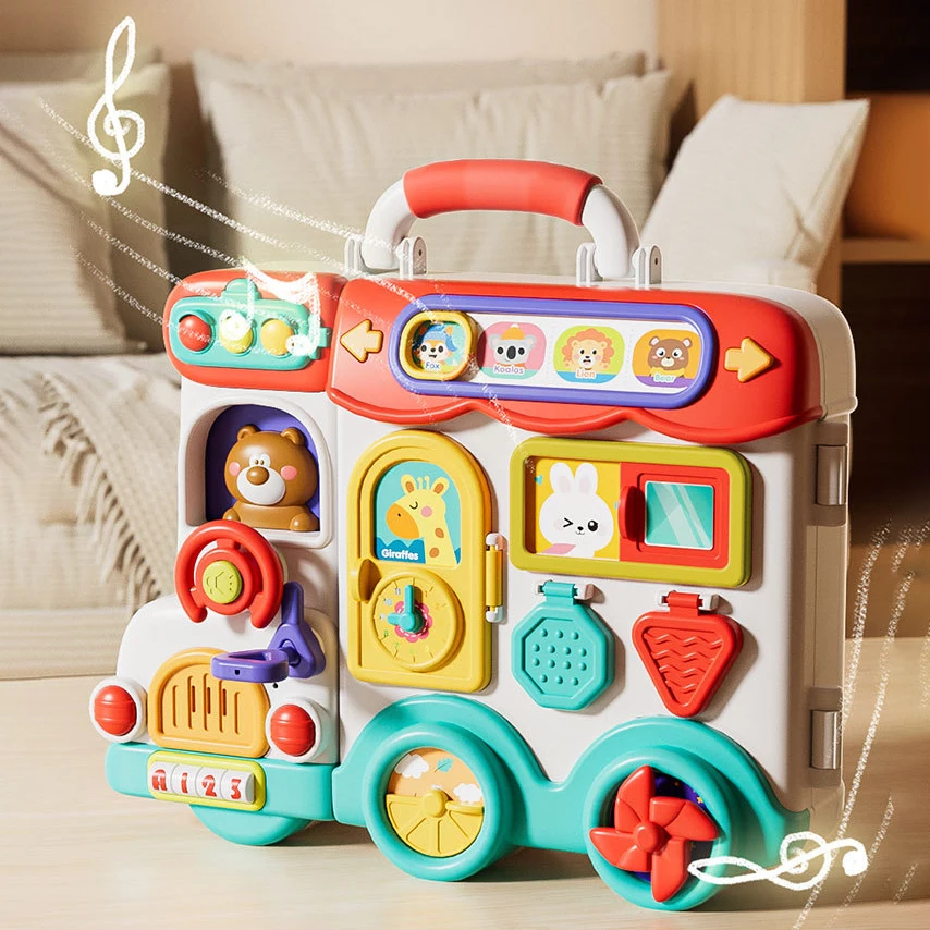 ABS Plastic Sensory Busy Board for Kids Fine Motor Skills