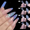 12Pcs/sheet Reused Soft silicone Pad French Line Nal Forma Dual Sticker Poly Nail Gel Duet System Dual Form for French Manicure 2
