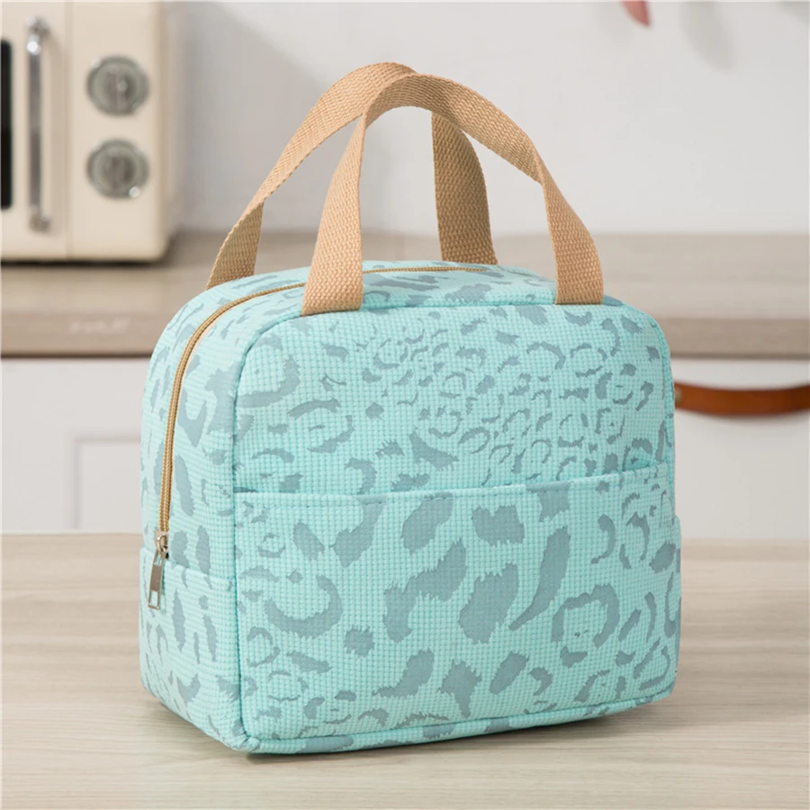 6L Tragbare Isoliertasche mit Tintenmuster, Bento-Tasche, Lunchbox-Tasche, Outdoor-Reise-Kühltasche, Picknick-Tasche, Lunch-Tasche – Detail 7