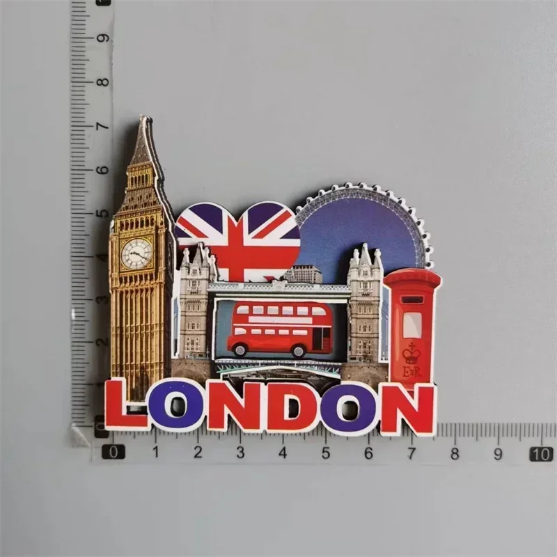 Lot De 4 Marque-pages Magnétiques Londres – Bus Rouge, Big Ben, Cabine Téléphonique Et Garde Royal – Idée Cadeau Livre - 12