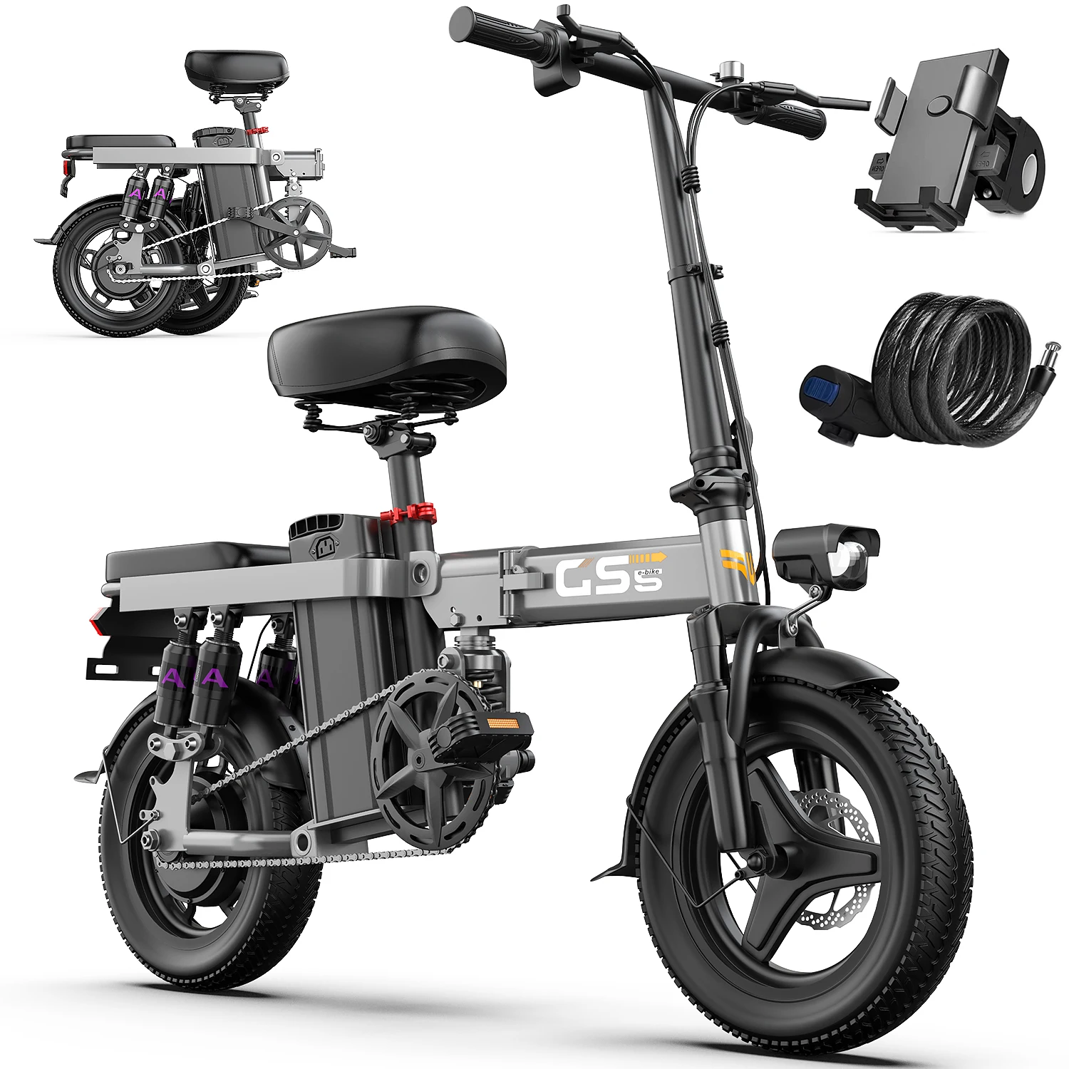 740W Folding Electric Bike 3