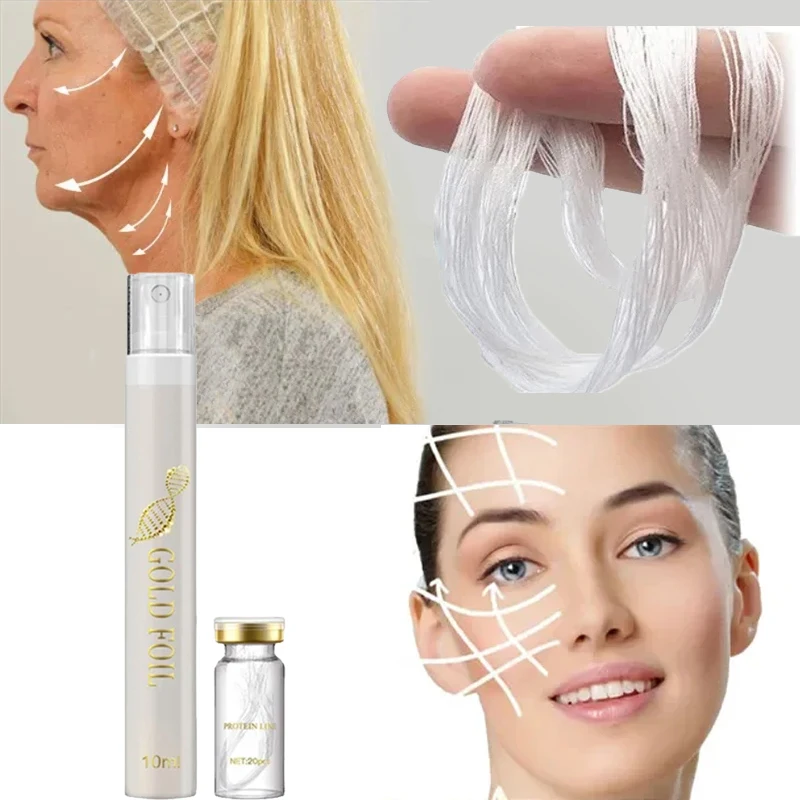 

Protein Thread Lifting Kit Face Lift Firming Absorbable Anti-Aging Facial Serum Collagen Wrinkle Remove Skin Care Essence 2023