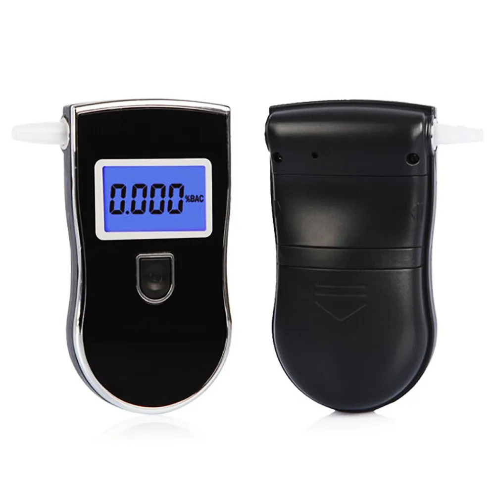NEW Hot Selling Professional Police Digital Breath Alcohol Tester Breathalyzer AT818 Respirable Breath Ethanol Test Analyzer