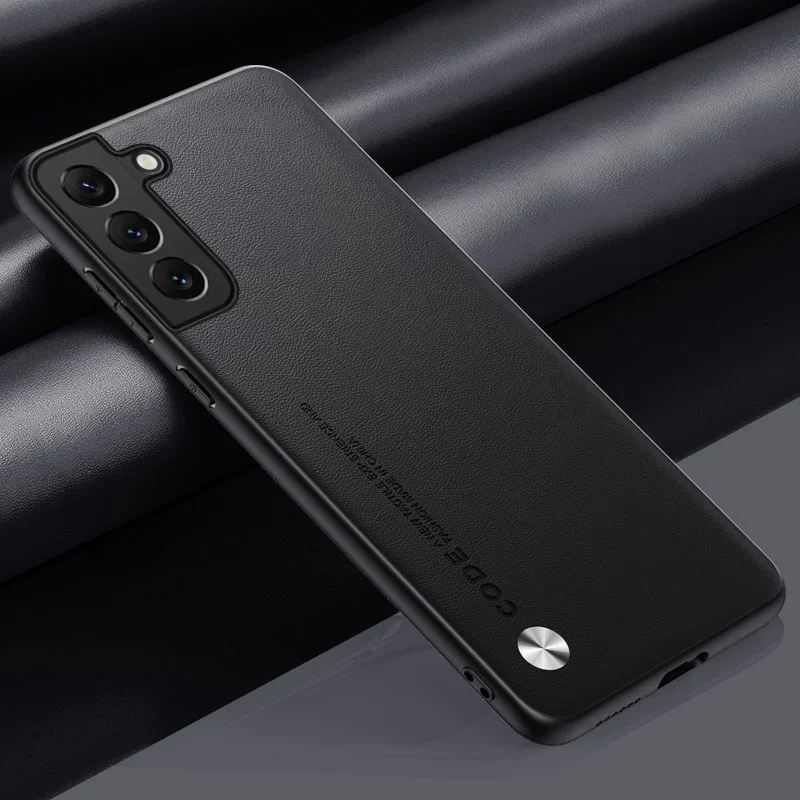 Luxury Leather & Silicone Protective Phone Case Cover