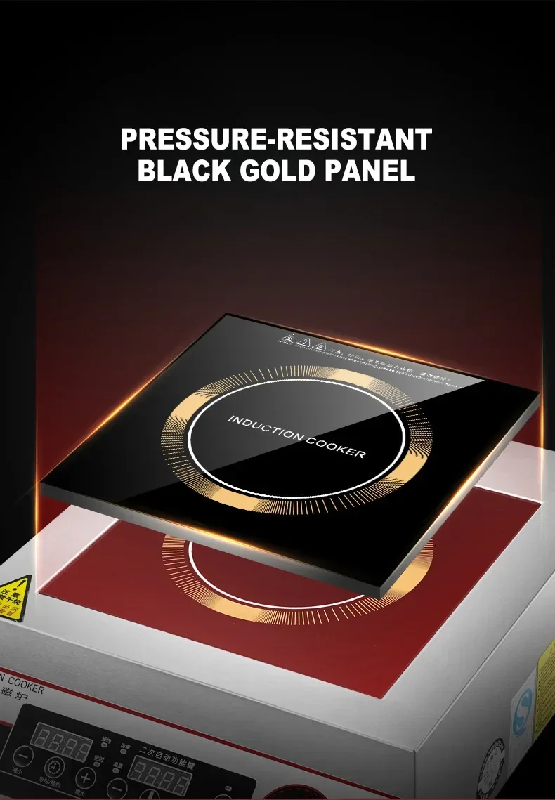 Description Picture 5 of item5000W High-Power Induction Cooke Commercial Plane Induction Cooker Flat Hotel Canteen Induction Cooking Stove