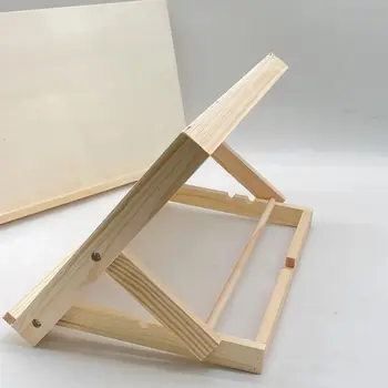 Cavalletto da tavolo multifunzionale in legno Porta pittura pieghevole ad angolo regolabile Tavolo da disegno inclinato portatile leggero