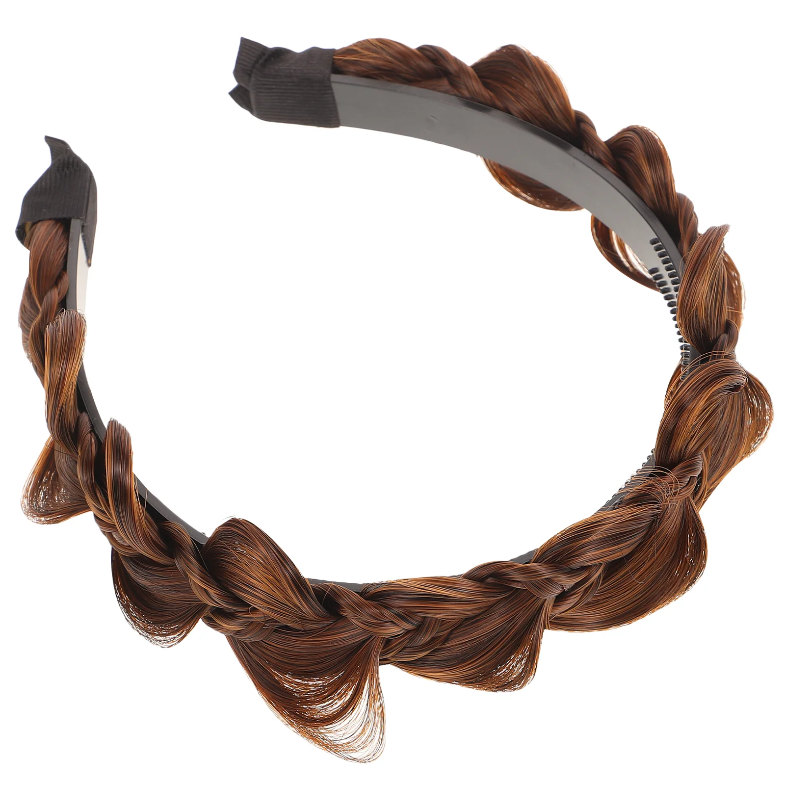 

Herringbone Headband Braid Hair Hoops with Teeth Women Headdress for Nonslip Girls Braided Tie