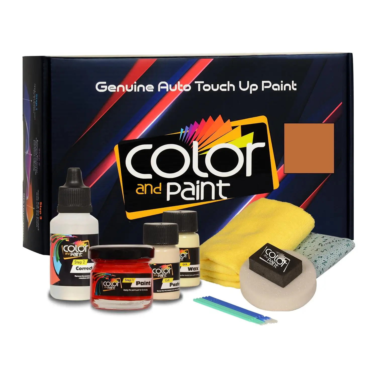 

Color and Paint compatible with Citroen Automotive Touch Up Paint - ORANGE AERIEN NACRE MET - W7 - Basic Care