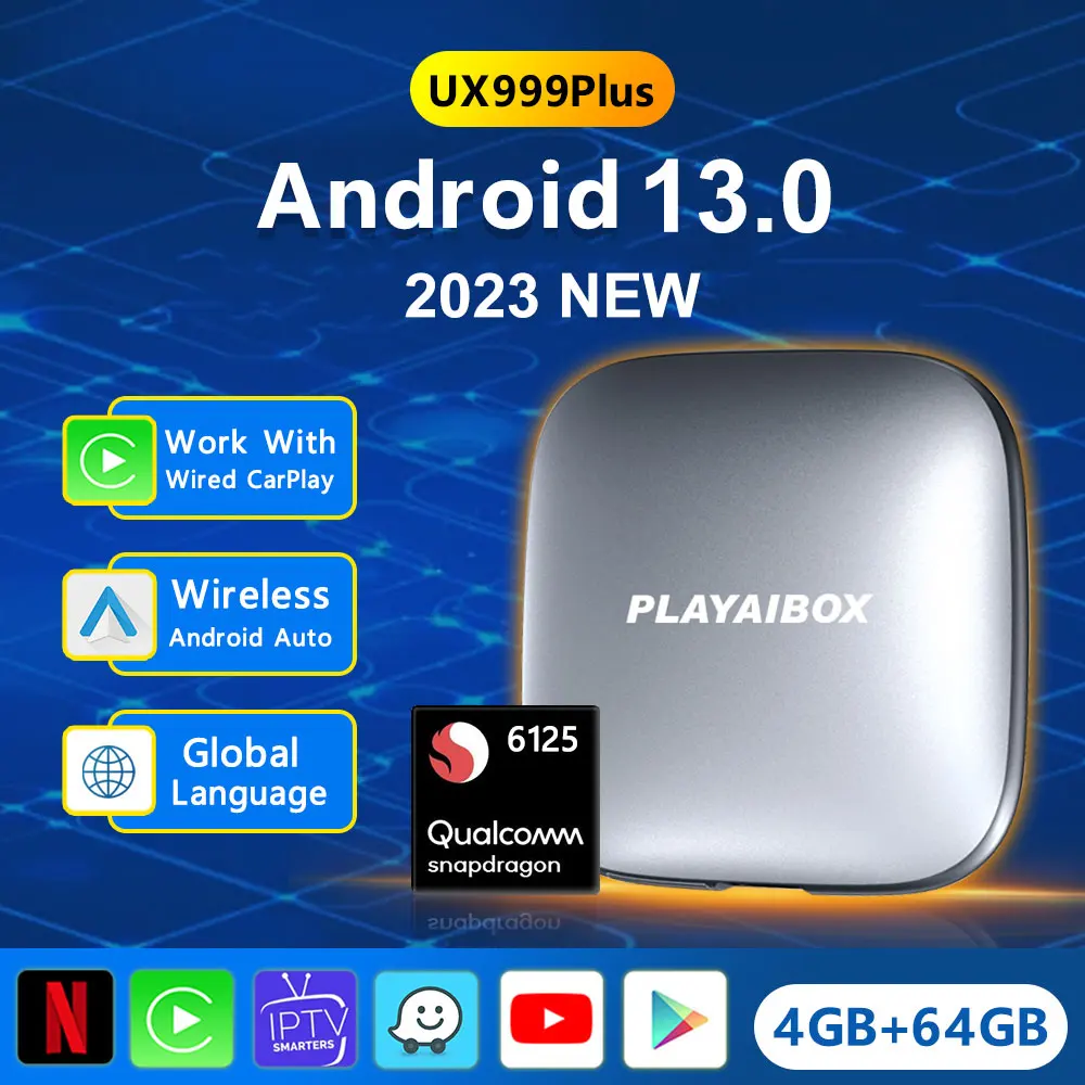 Wireless Carplay Ai Box Android 13 System Tv Box Android Auto 2023