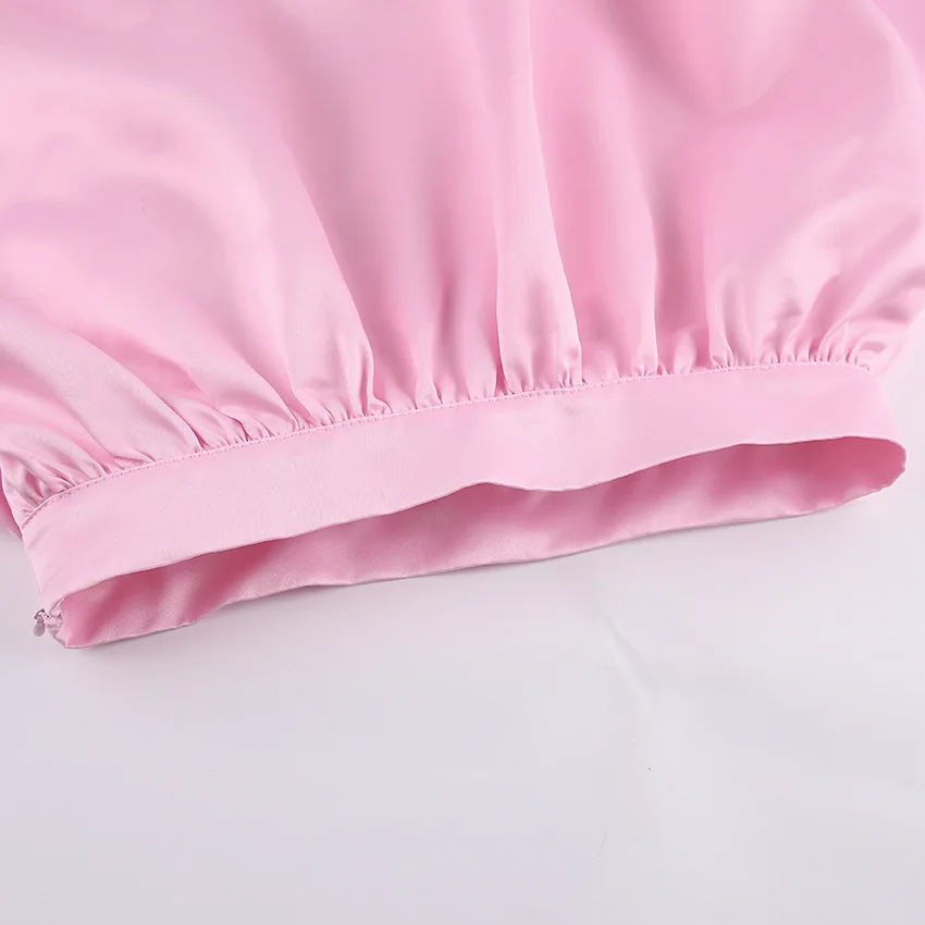 Faldas blancas elegantes de satén, faldas largas plisadas de moda para mujer, faldas de fiesta nocturnas de primavera.