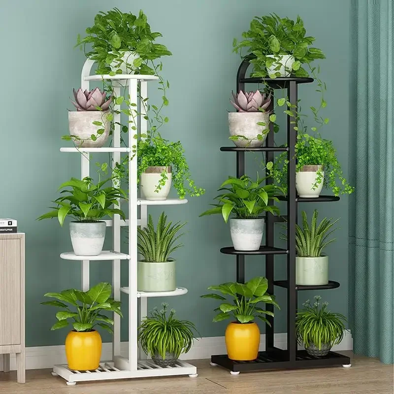 Light Luxury Multi-Layer Iron Flower Rack Indoor Living Room Green Pineapple Flower Rack Floor To Floor Pot Storage