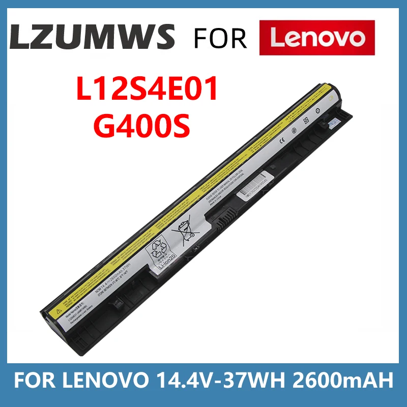 

14.4V 37WH 2600mAH L12S4E01 4 Cells Laptop Battery For Lenovo G400S G500S G40-45 G50-30 G50-70 G50-75 G50-80 Z40 Z50 L12M4A02