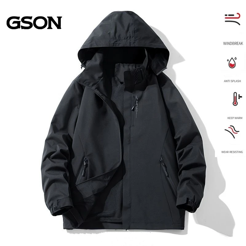 Semir Group GSON sports men's women's three in one assault suit spring and autumn thin couple waterproof jacket_voghion.com