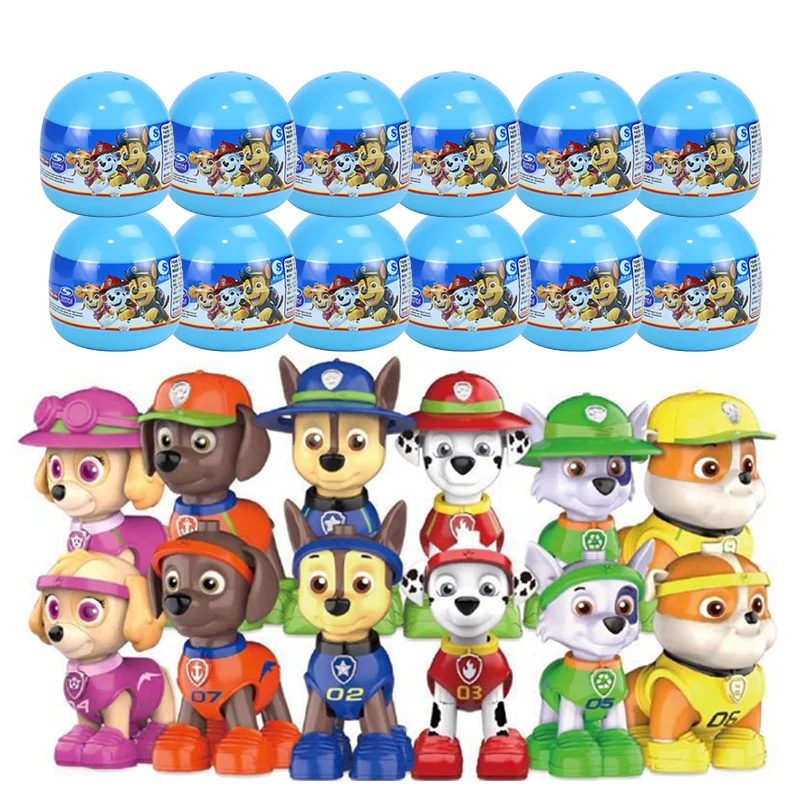 Paw Patrol Blind Egg Toy Casuale 1Pcs Chase Skye Rocky Puppy Patrulla Cina Anime Action Figures Modello Kid Toy Regali Di Compleanno