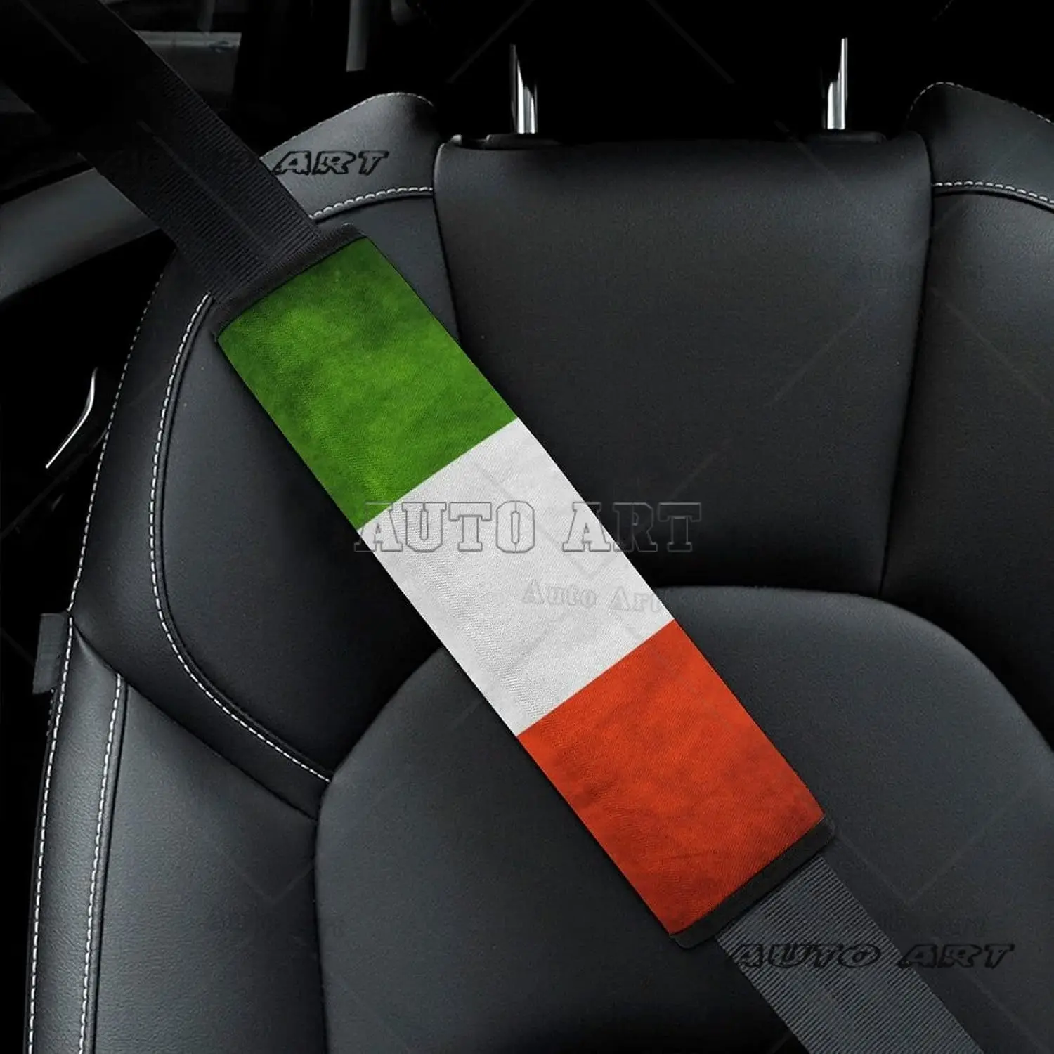 Car Seat Belts Pads Italian Flag Universal Car Seat Belt Shoulder Pads Strap Covers for Adults Belt Cushions