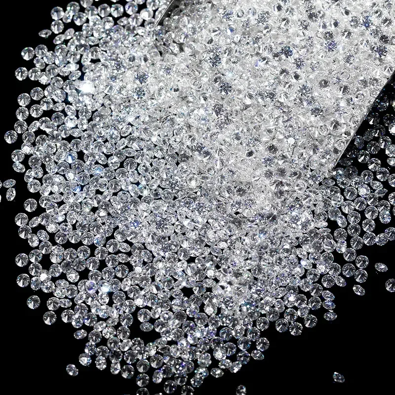 100% Real Moissanite 0.7-3.0mm 1CT D DEF GH IJ VVS1 Round Cut Super White Moissanite Diamond Test Positive loose moissanite stones,loose lab grown diamond