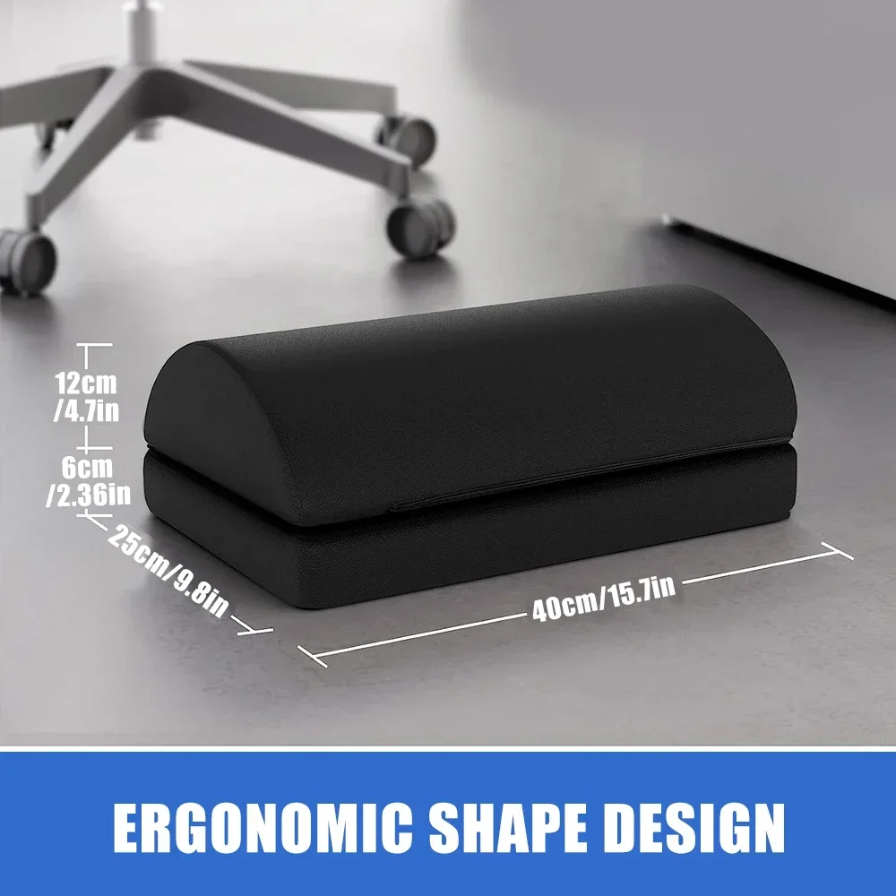 2 Adjustable Heights Foot Rest for Under Desk, Soft Memory Foam Foot  Cushion Ergonomic for Office, Work, Car, Gaming, Computer - AliExpress