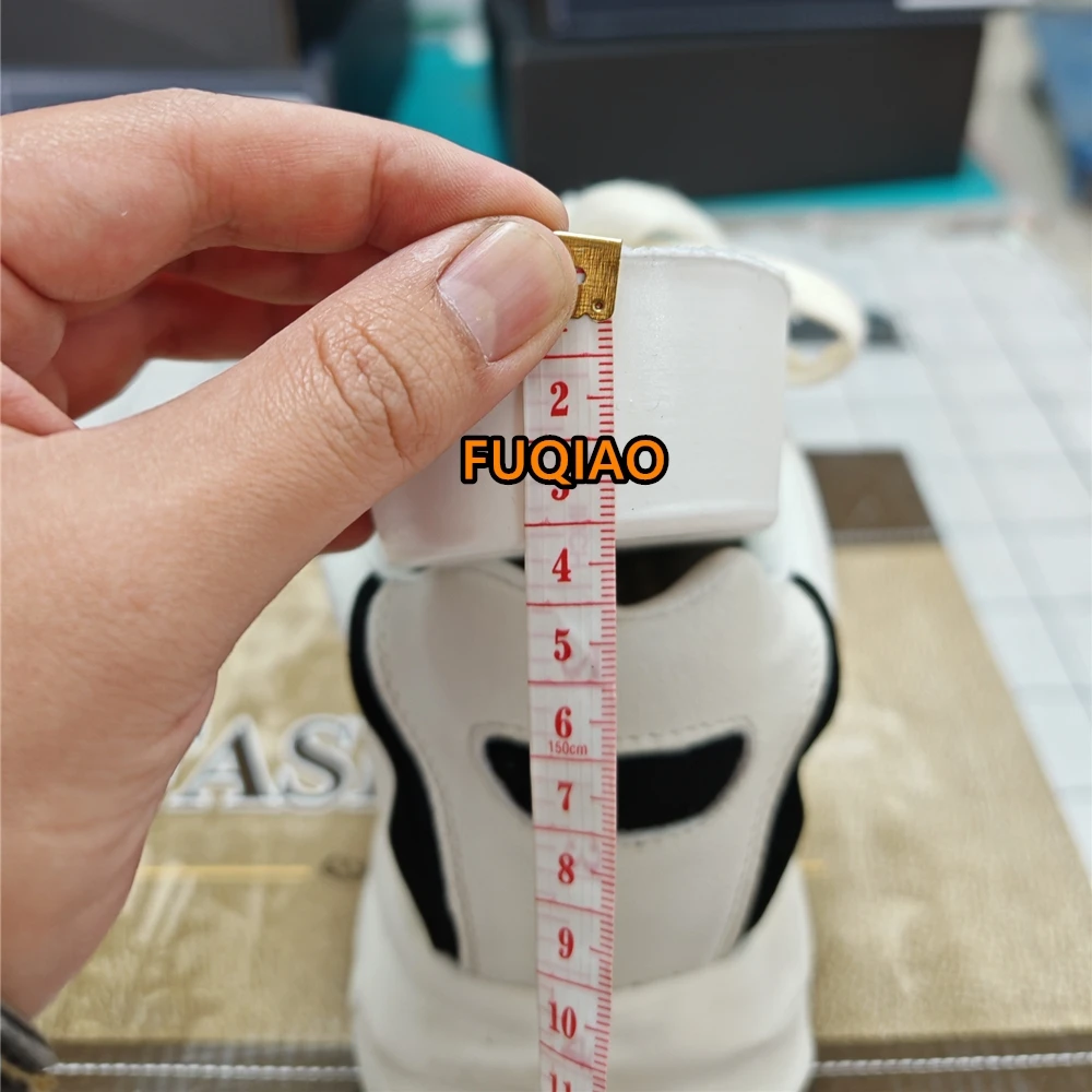 6CM Aufzugsschuhe für Herren, echtes Leder, modischer Aufzug, Sport, bequem, atmungsaktiv, klobige, superdicke Plateau-Turnschuhe – Detail 4