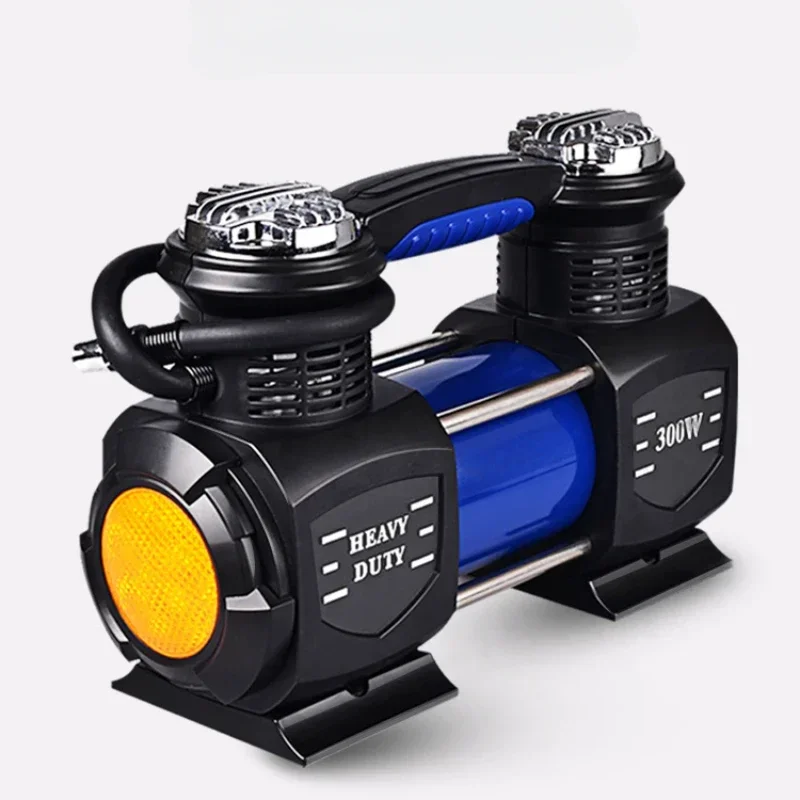 

Dual cylinder 300W off-road SUV vehicle air pump, high-power 12V high-pressure gas filling vehicle mounted air pump