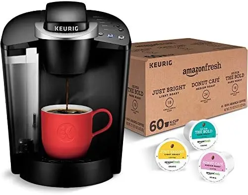 

Coffee Maker with AmazonFresh 60 Ct. Coffee Variety Pack, 3 Flavors