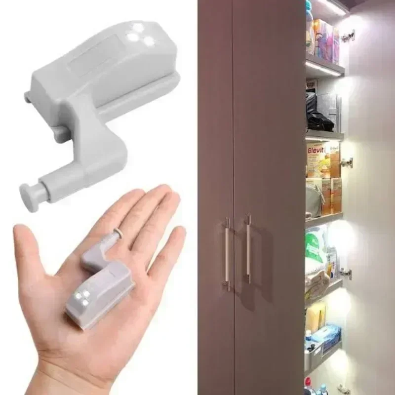 Cabinet Lights LED Inner Hinge Lamp Universal Wardrobe Cupboard Door Sensor Lights Bedroom Wardrobe Kitchen Closet Night