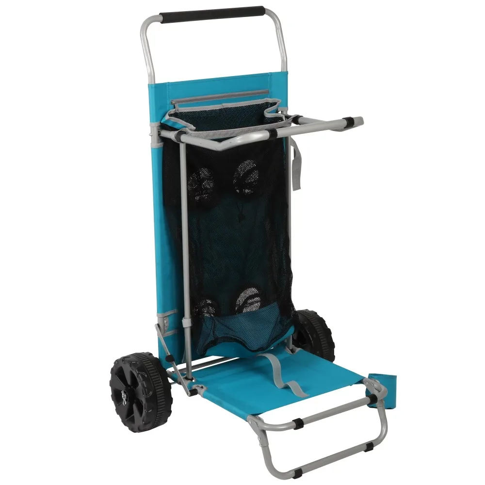 

Sand Island Convertible Beach Cart, Blue, Outdoor Camping Wagon, Adult