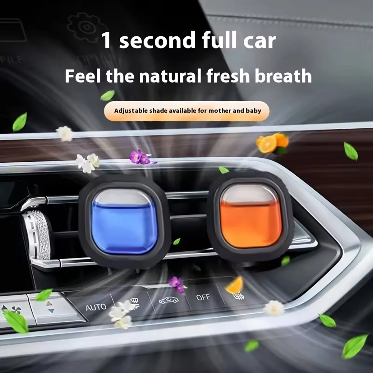 Automotive Air Vent Fragrance Deodorizer and Aromatherapy Freshener