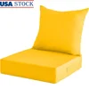 Waterproof Outdoor Cushions Set Patio Furniture Chair Memory Foam Padded Cushion Eco-friendly Garden Sofa Supportive Seat and 1