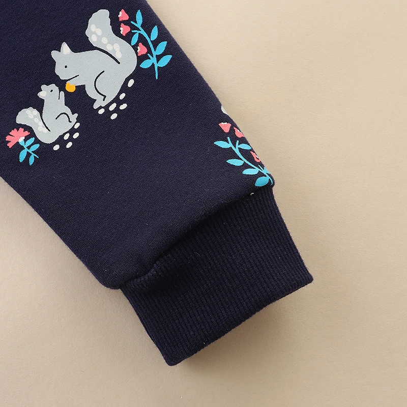 Children's Clothing 2025 Autumn Baby Boys Coat Clothes Zipper Hoodies Cartoon Squirrels Sweatshirt Jacket Kids Clothes